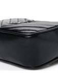 Calfskin Matelasse Monogram Lou Belt Bag Black