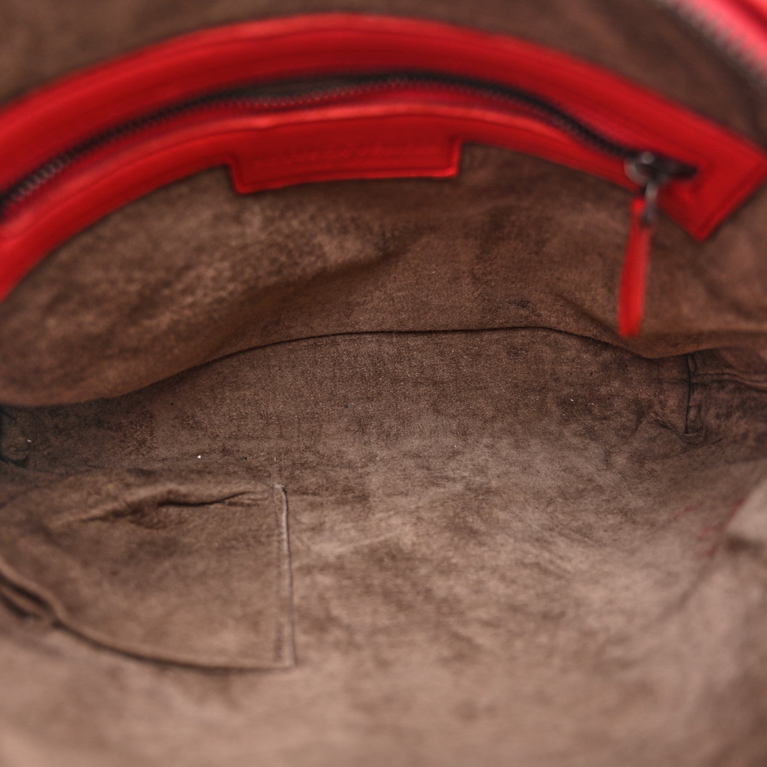 Nappa Intrecciato Nodini Crossbody Messenger Red