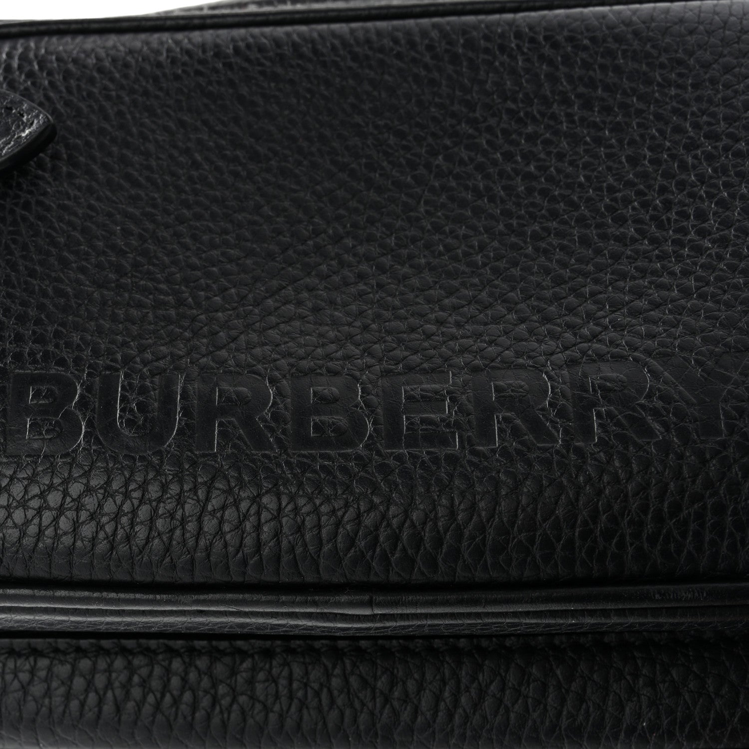 Grained Calfskin Small Camera Bag Black