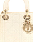 Lambskin Cannage Small My ABCD1OR Lady D1OR White