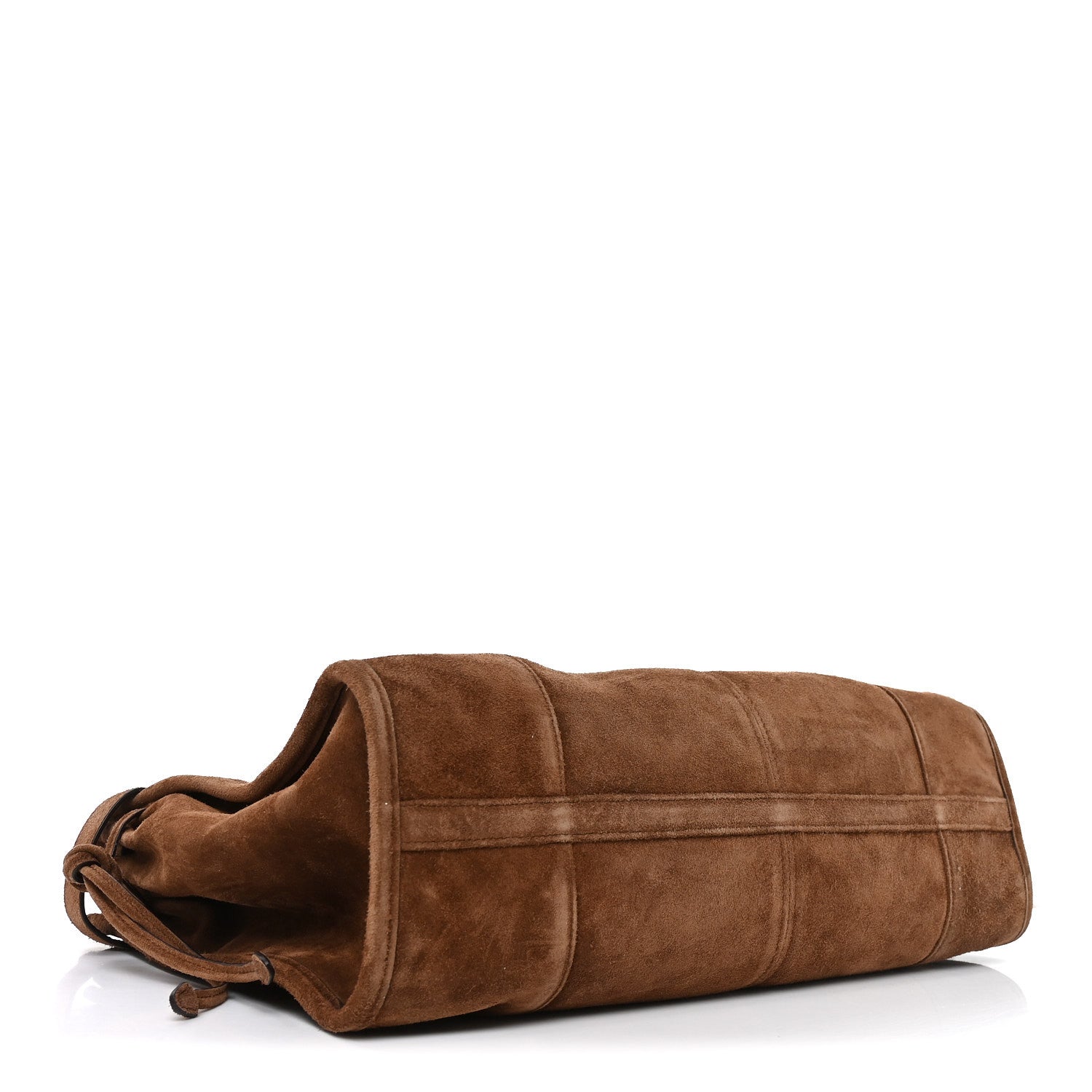 Suede Large Bonnie Shoulder Bag Cacao