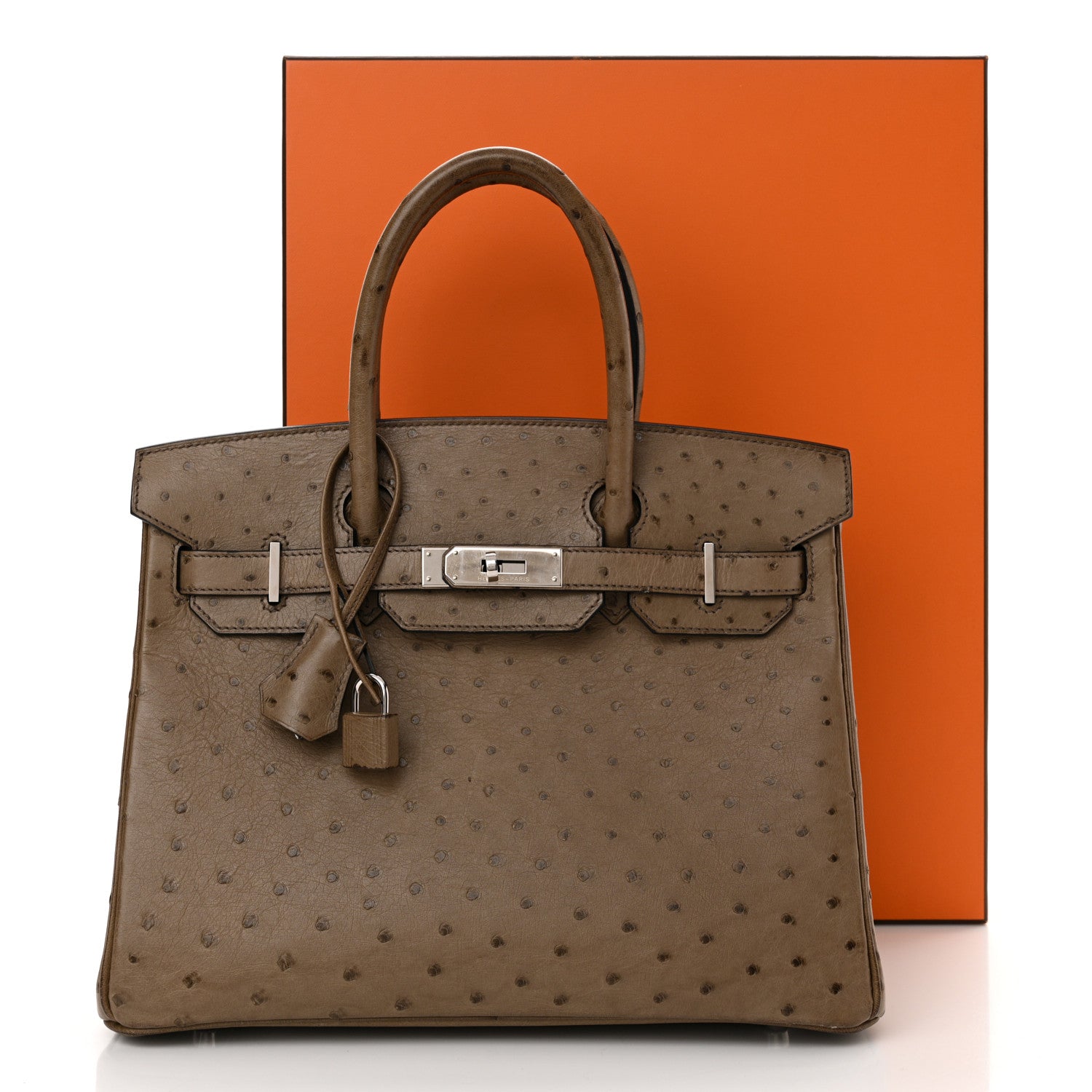 Ostrich Birkin 30 Mousse