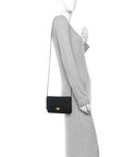 Lambskin Quilted Boy Wallet On Chain WOC Black