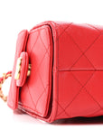 Caviar Quilted Mini CHNL 25 Handbag Red