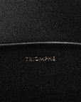 Shiny Calfskin Triomphe Shoulder Bag Black