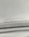 Crystal Vitello Laminato FF Petite Peekaboo I SEE U Satchel Crystal Argento