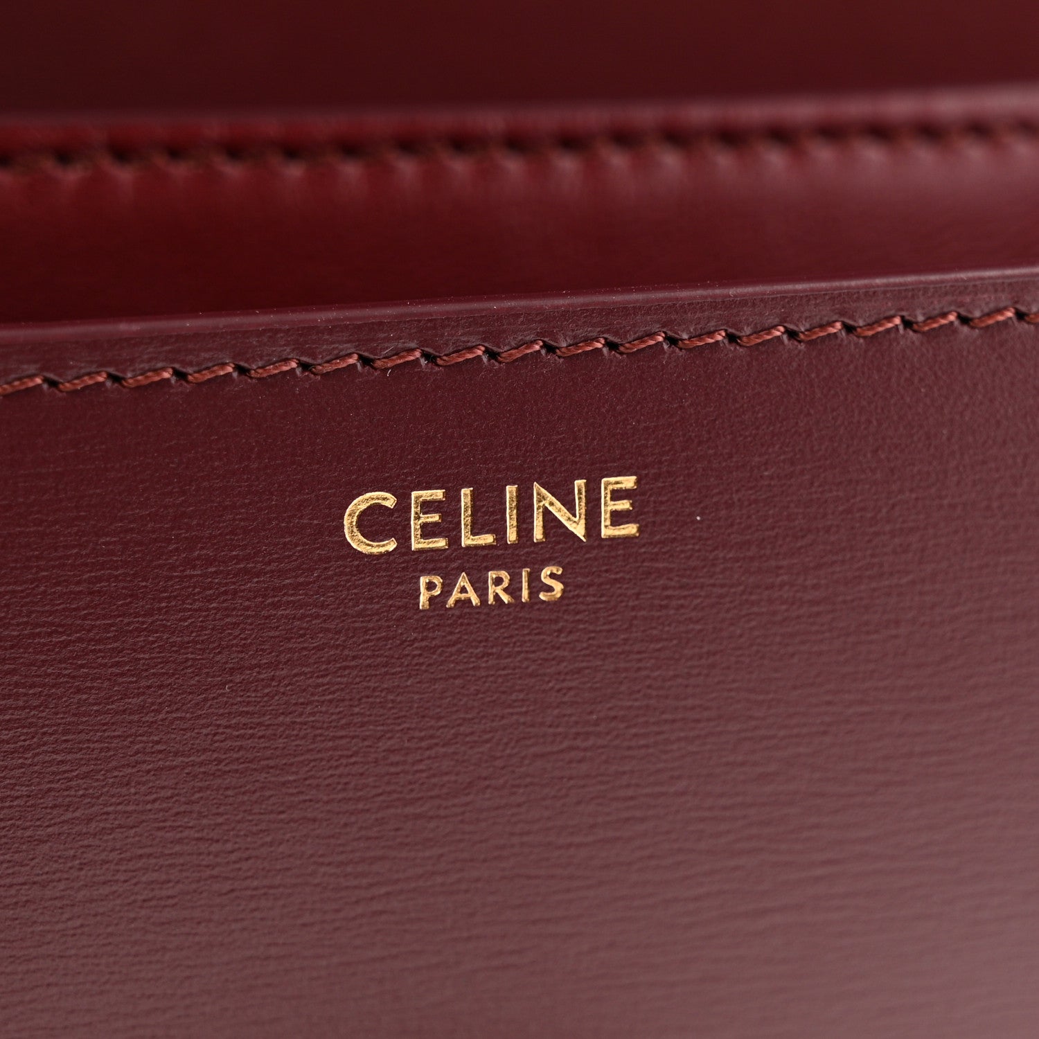 Liege Calfskin Teen Classic Box Flap Bag Burgundy