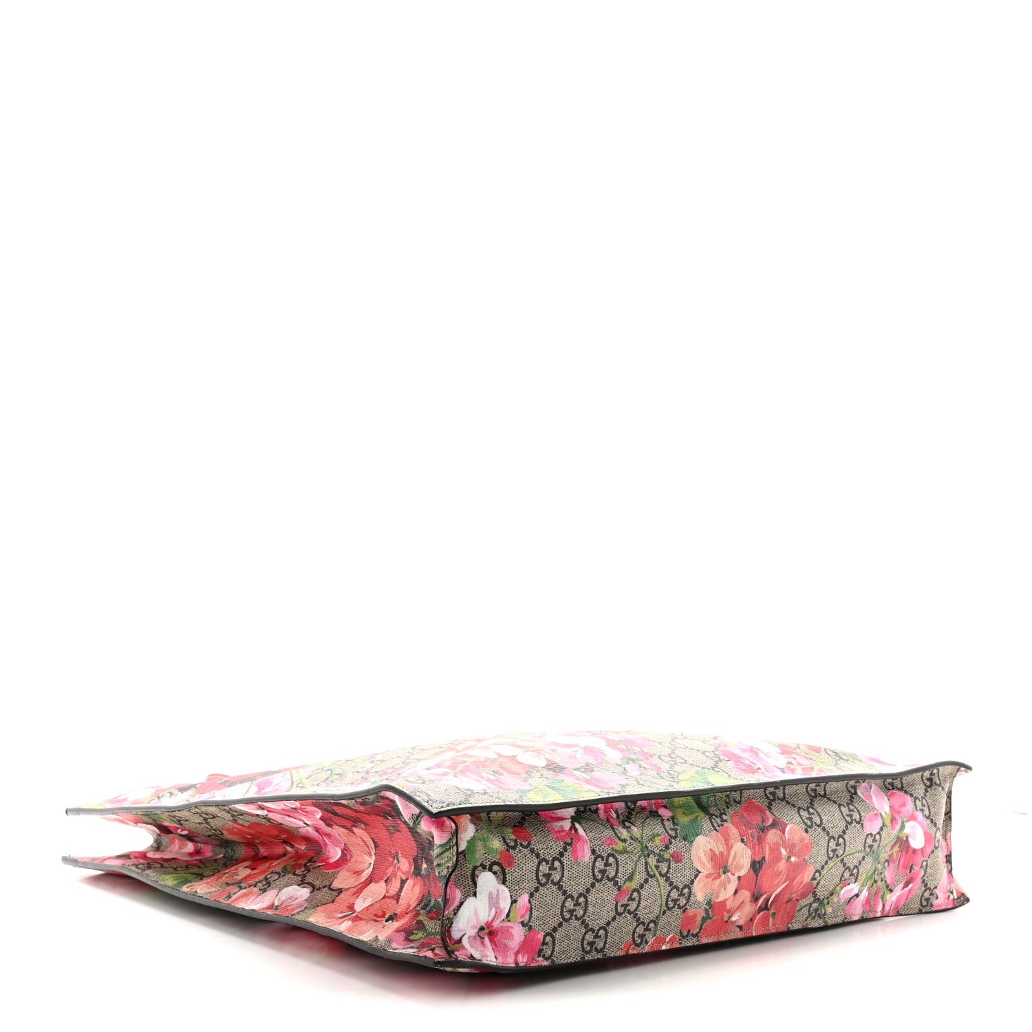 Soft GG Supreme Monogram Blooms Vertical Tote Beige Multicolor Dry Rose