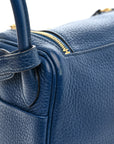 Taurillon Clemence Mini Lindy 20 Deep Bleu