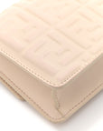 Nappa Matisse FF Embossed Wallet On Chain Baguette Camelia