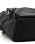 Re-Nylon Saffiano Zip Backpack Black
