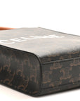 Triomphe Canvas Calfskin Mini Vertical Cabas Tan