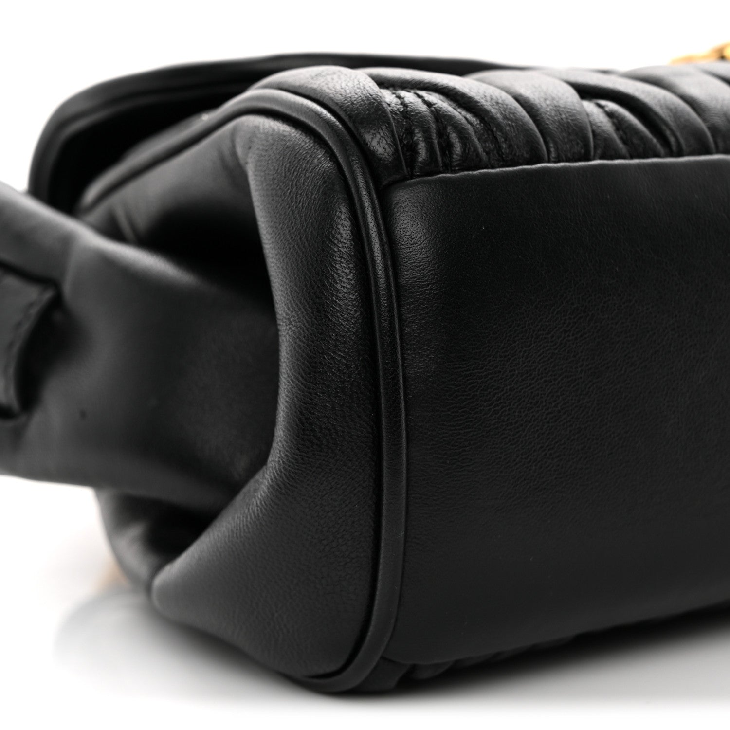 Nappa Matelasse Shoulder Bag Black