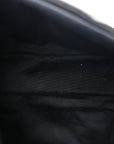 Lambskin Quilted Small Loulou Puffer Monogram Chain Satchel Black