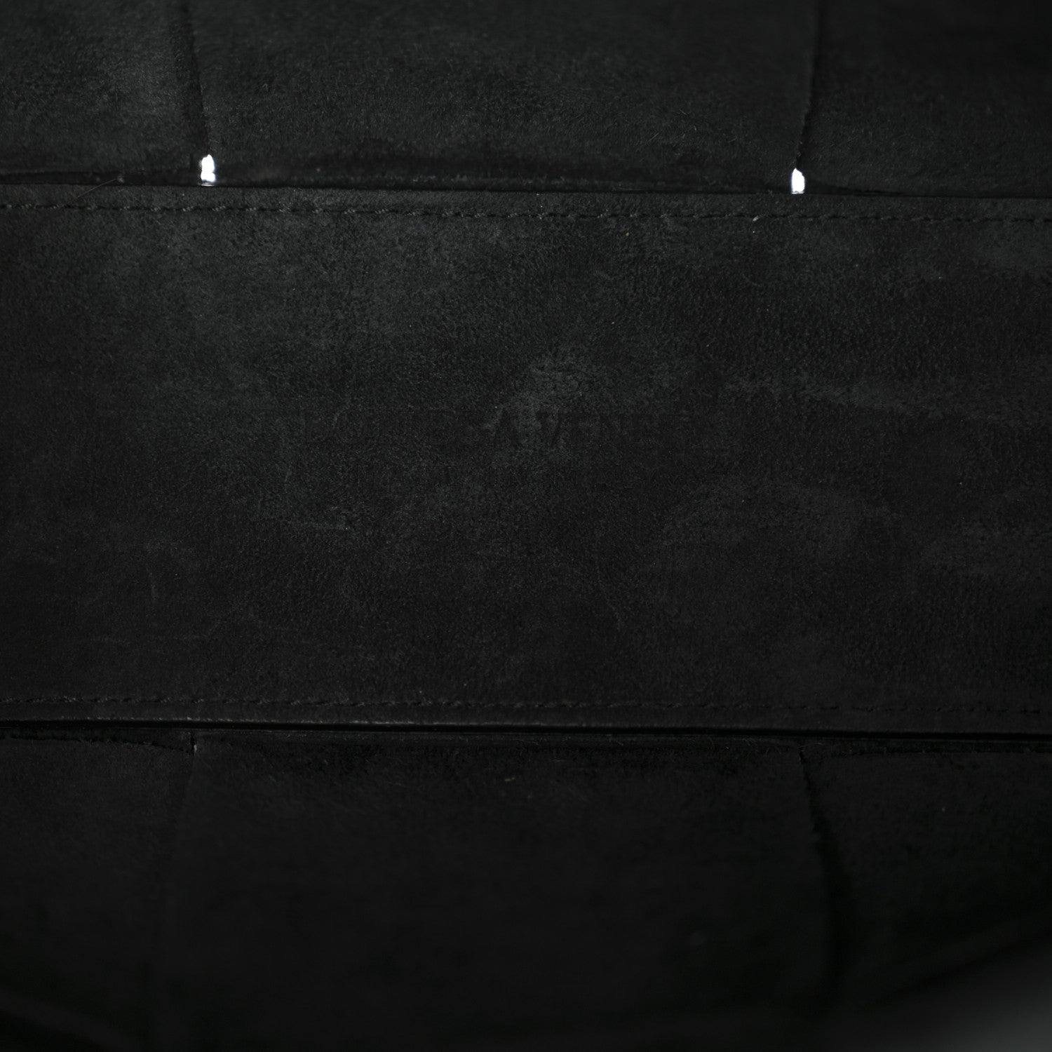 Grained Calfskin Intrecciato Mini Arco Tote Black