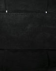 Grained Calfskin Intrecciato Mini Arco Tote Black