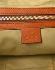 Vintage Canvas Calfskin Web Large Ophidia Half Moon Hobo Sand Light Cuir