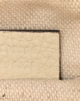 Pebbled Calfskin Small Soho Disco Bag Off White