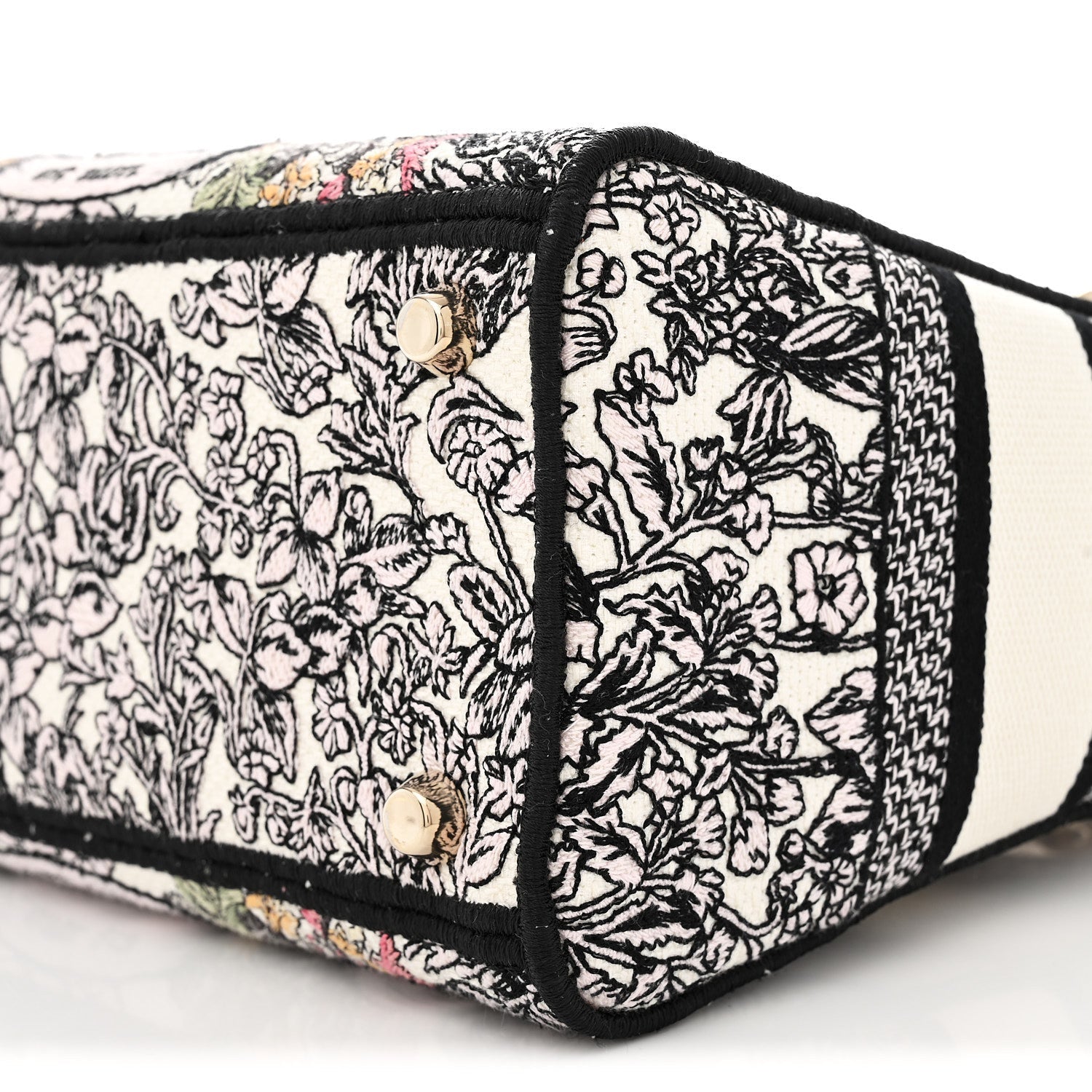 Canvas Around the World Embroidered Medium Lady D-Lite White Multicolor