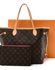 Monogram Neo Neverfull MM Pivoine