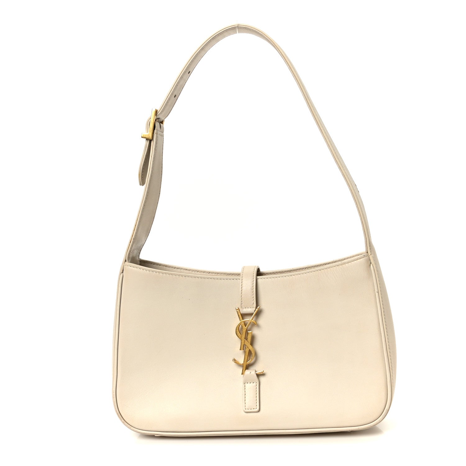 Smooth Calfskin Le 5 A 7 Hobo Blanc Vintage