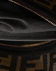 Fabric Jacquard FF 1974 Medium Baguette Tobacco Moro Black