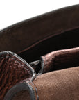 Metallic Calfskin J'AD1OR Chain Flap Bag Noisette