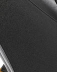 Grained Calfskin Saddle Bag With Strap Black