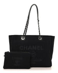 Mixed Fibers Small Deauville Tote Black