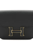 Epsom Lizard Constance Slim Wallet Black