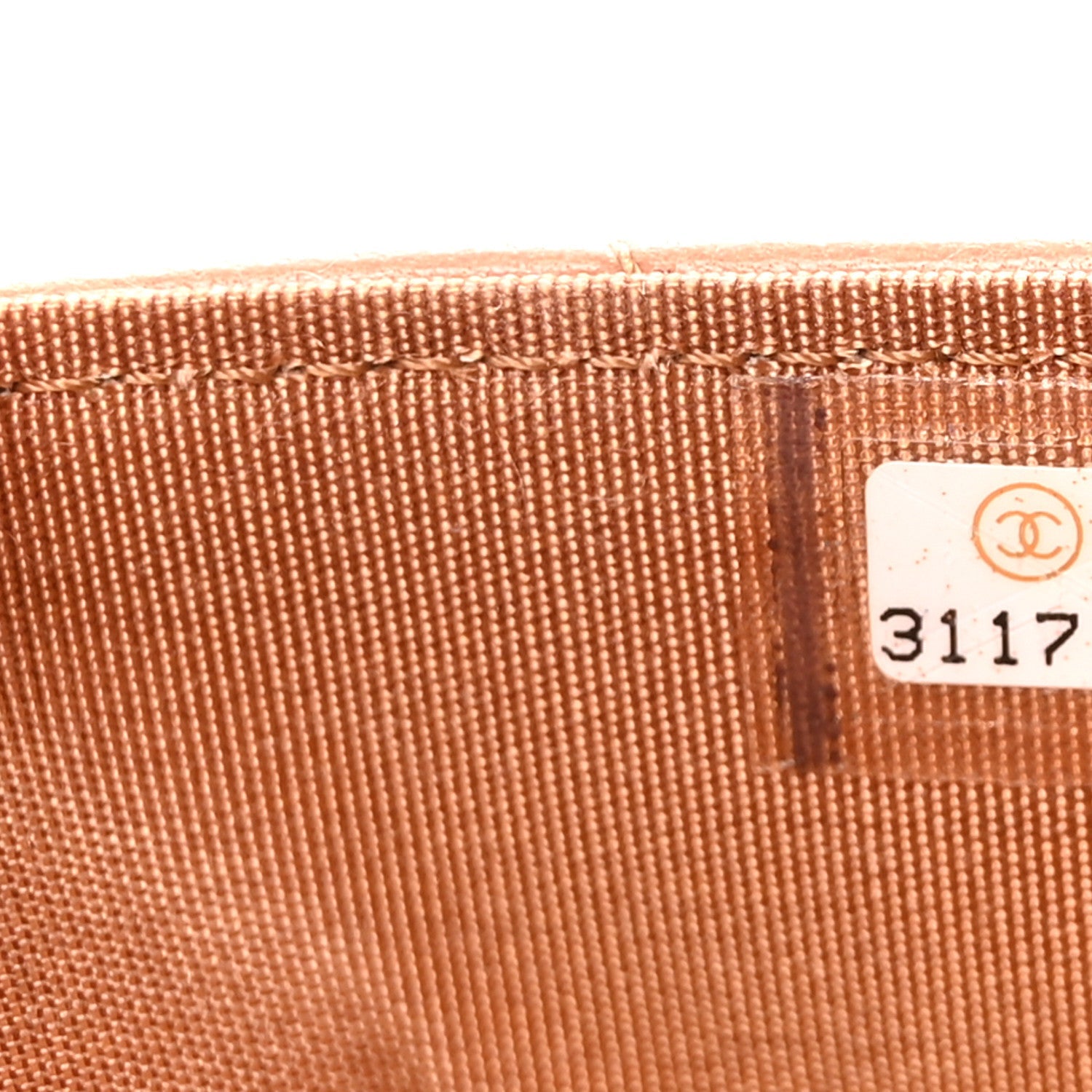 Lambskin Quilted CHNL 19 Wallet On Chain WOC Brown
