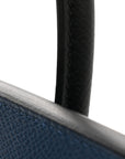 Epsom Tri-Color Birkin 25 Deep Bleu Bleu Hydra Black