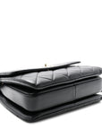 Lambskin Quilted Small Trendy CC Dual Handle Flap Bag Black