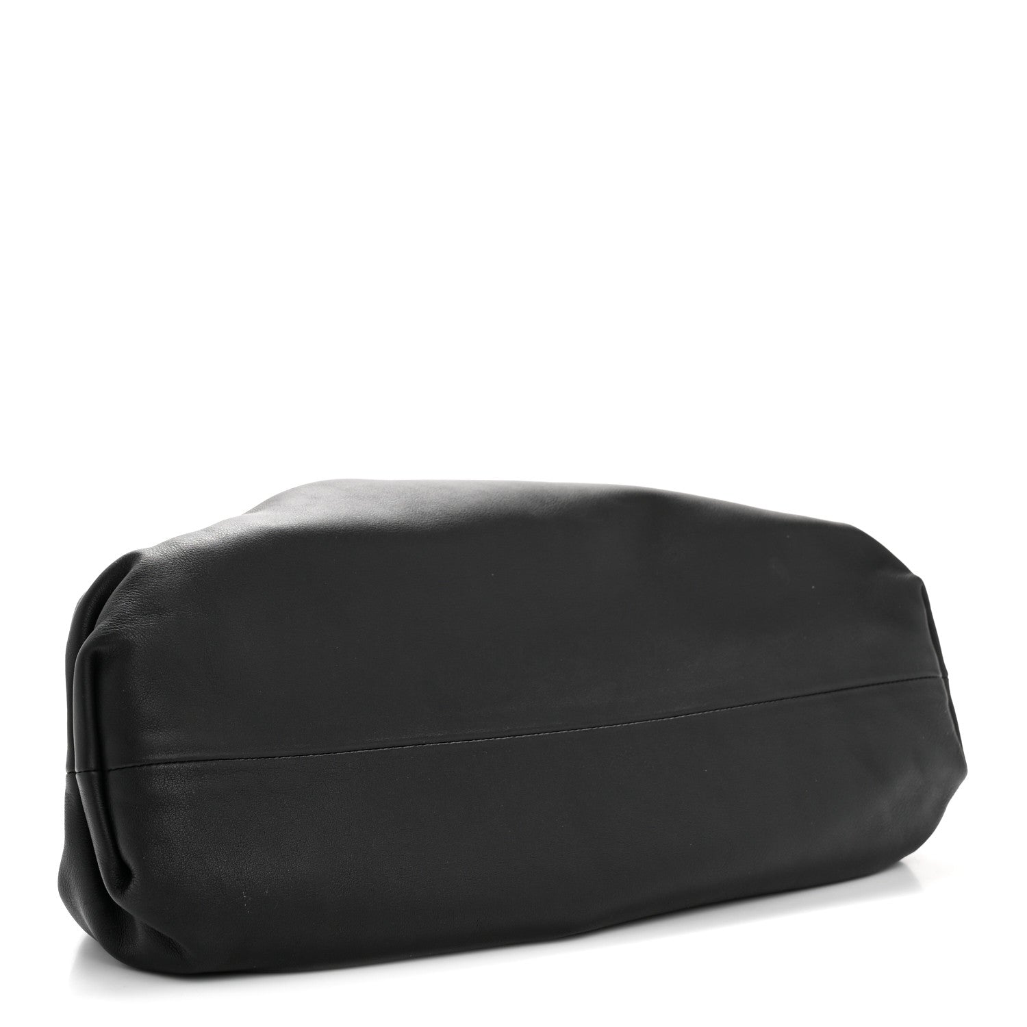 Smooth Butter Calf The Pouch Oversized Clutch Black