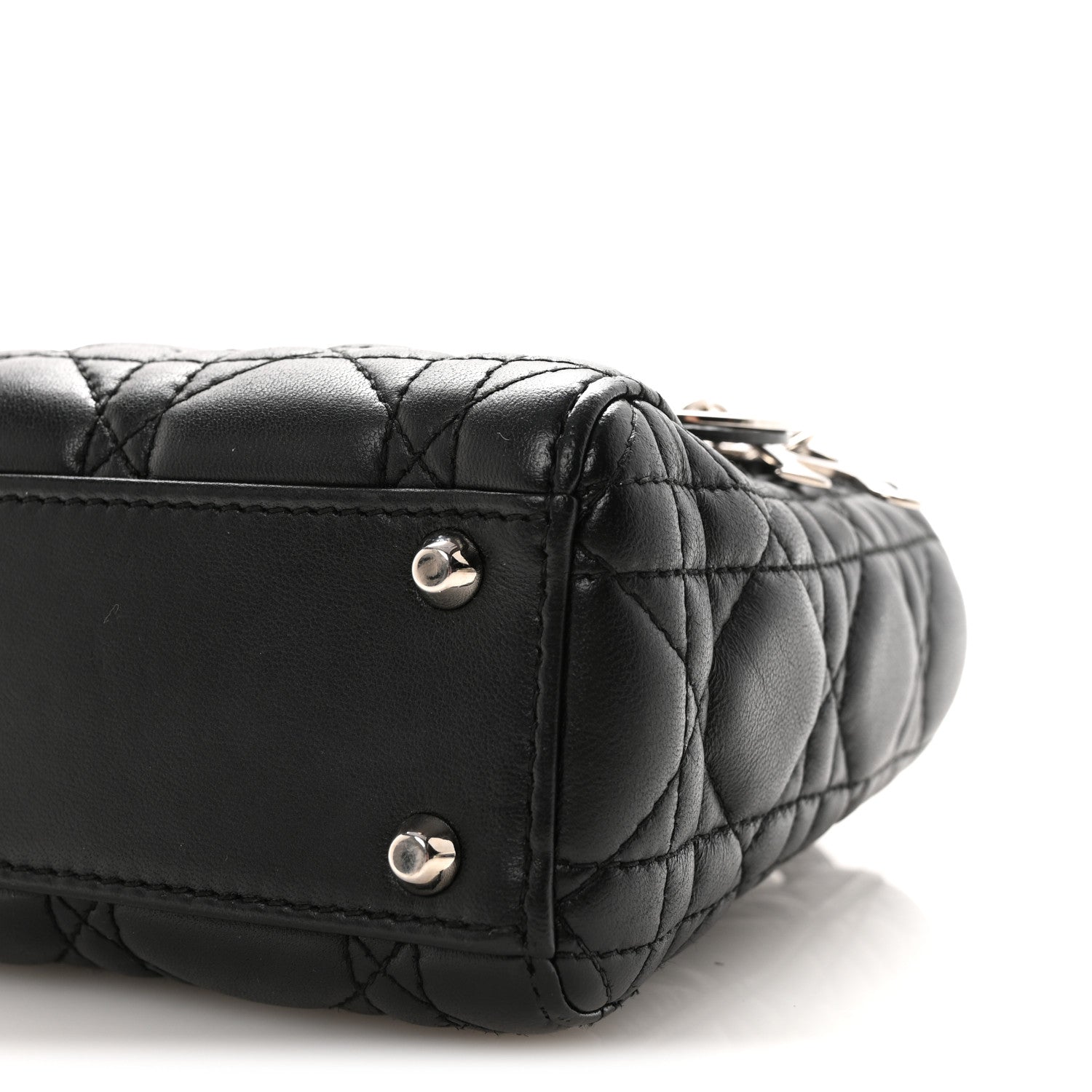 Lambskin Cannage Mini Lady D1OR Black