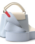 Taurillon Capucines Mini Light Blue White Red