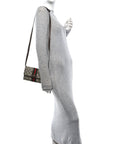 GG Supreme Monogram Web Ophidia Crossbody Wallet Beige New Acero