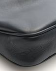 Natural Smooth Calfskin Rodeo Sling Pochette Black