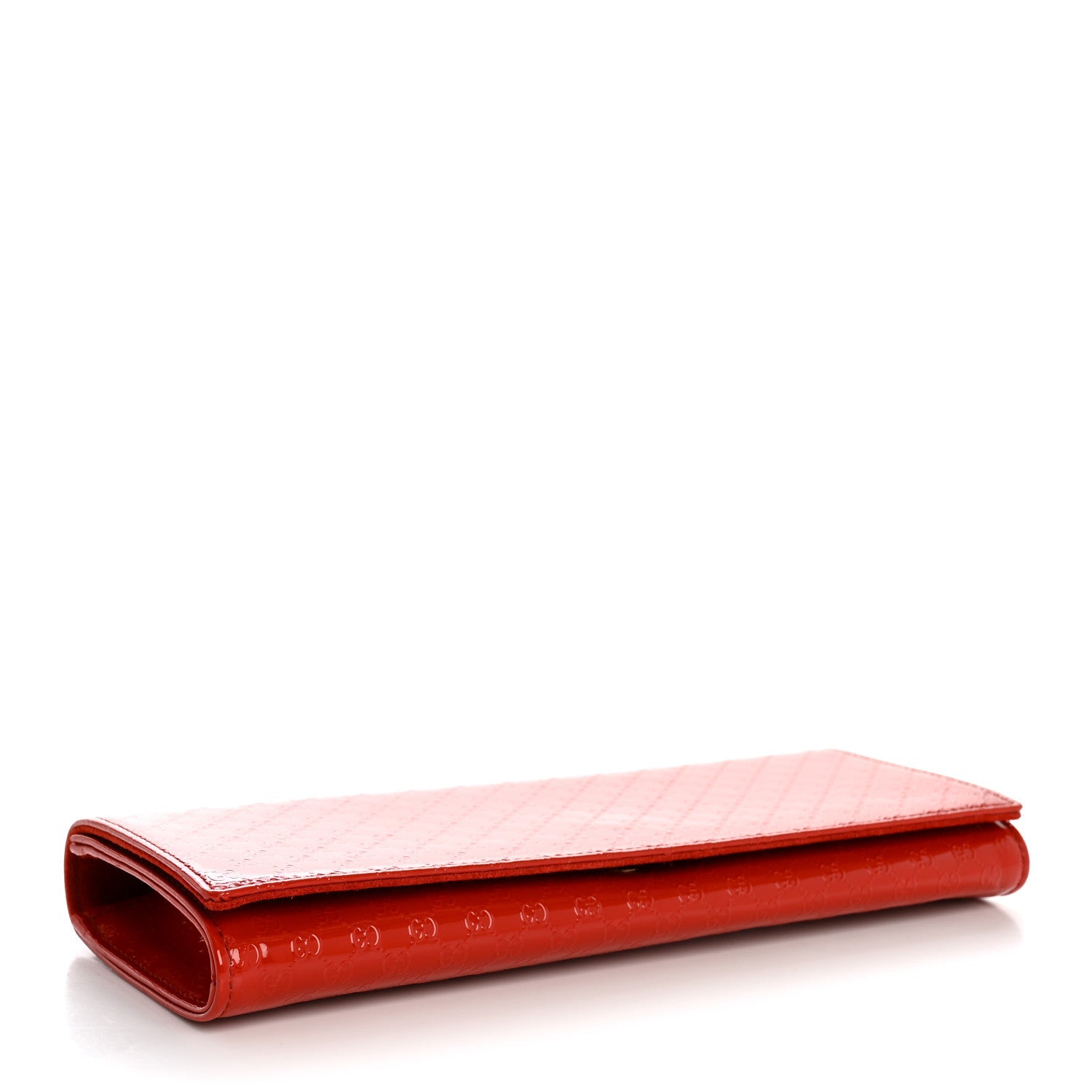 Patent MicroGCCIssima Small Broadway Clutch Red