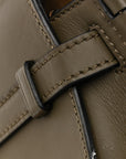 Calfskin Jacquard Mini Gate Dual Bag Autumn Green
