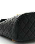 Lambskin Quilted Mini Urban Spirit Backpack Black