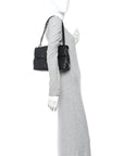 Soft Calfskin Matelasse Medium GG Marmont Shoulder Bag Black