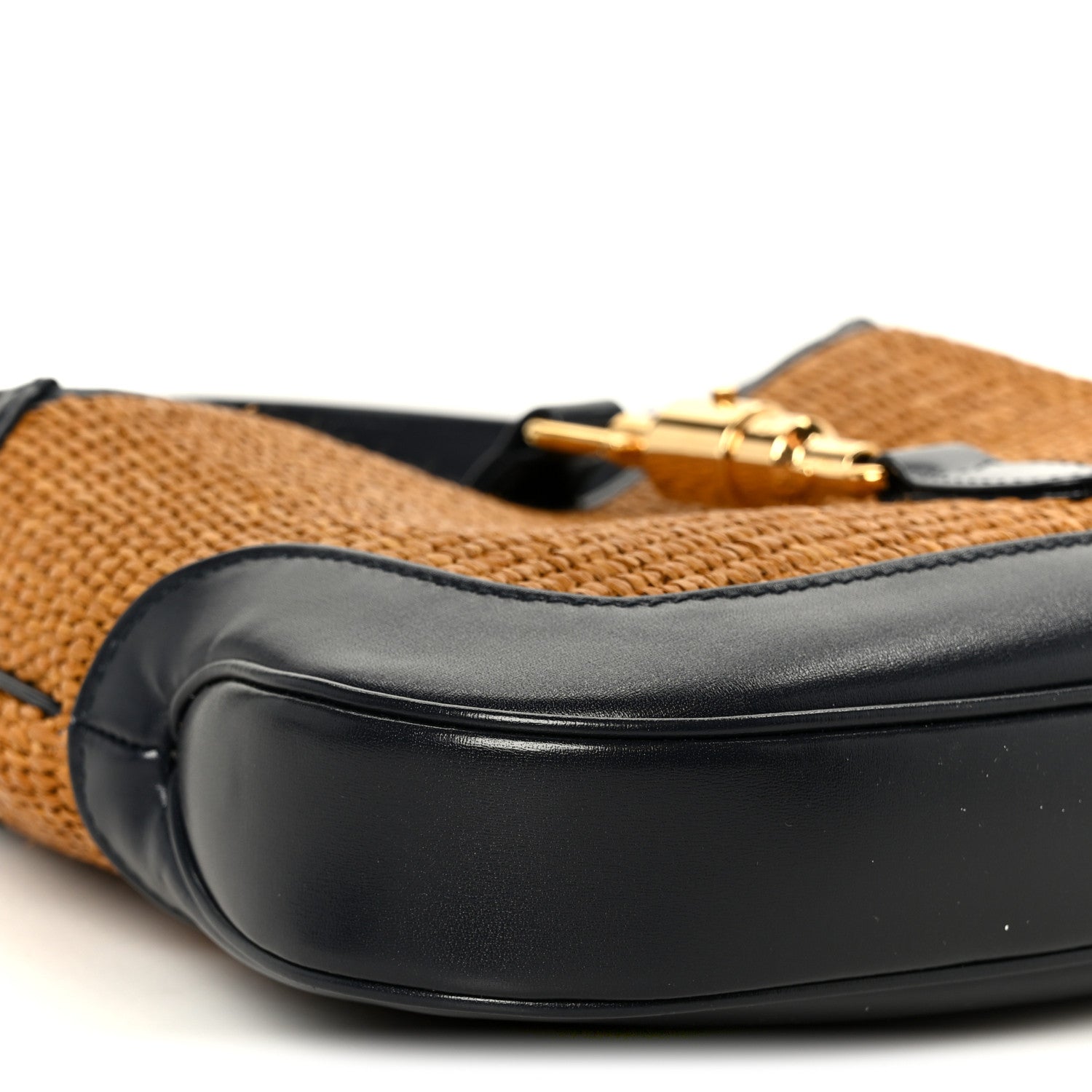 Straw Lux Boarded Dyana Lux Calfskin Small Jackie 1961 Hobo Natural Blue