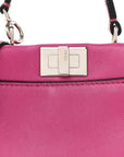 Nappa Micro Peekaboo Iconic Satchel Magenta