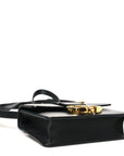 Smooth Calfskin 30 Montaigne Flap Bag Black