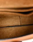Grained Calfskin Mini Gate Crossbody Bag Caramel Pecan