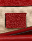 Dollar Calfskin Swarovski Crystal Small Dionysus Shoulder Bag Hibiscus Red