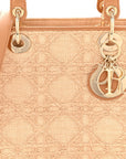 Raffia Medium Lady D1OR Bag Beige