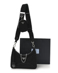 Re-Nylon Saffiano Re-Edition 2005 Shoulder Bag Black