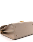 Grain de Poudre Medium Classic Monogram Cassandra Top Handle Dark Beige